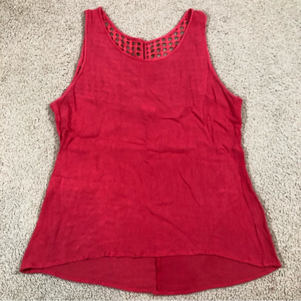 Pixley Lattice Back Tank Top XL